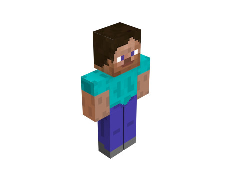 Minecraft Steve 3D Модель