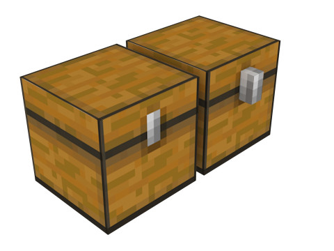 Minecraft Chests 3D Model