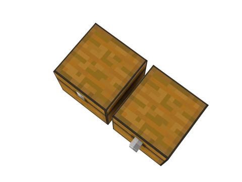 Minecraft Chests Modèle 3D