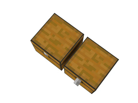 Minecraft Chests 3D Model