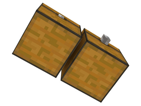 Minecraft Chests Modèle 3D