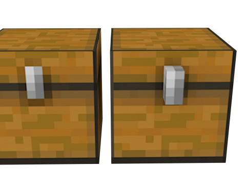 Minecraft Chests Modèle 3D
