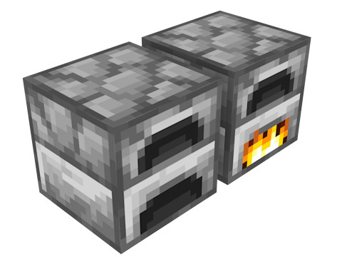 Minecraft Furnaces 3D Модель