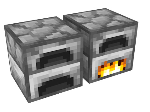 Minecraft Furnaces 3D Model