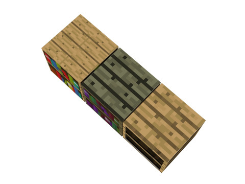 Minecraft Bookshelves 3D-Modell