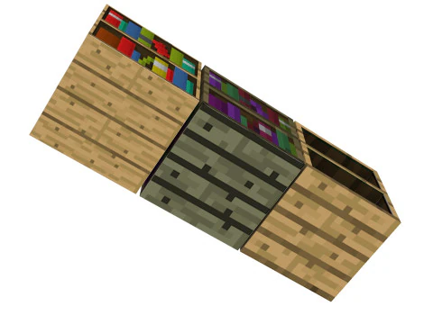 Minecraft Kitap Rafları 3D Model