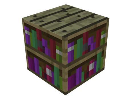 Minecraft Kitap Rafları 3D Model