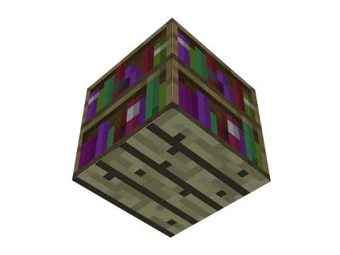 Minecraft Kitap Rafları 3D Model