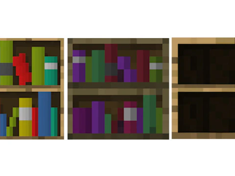 Minecraft Kitap Rafları 3D Model