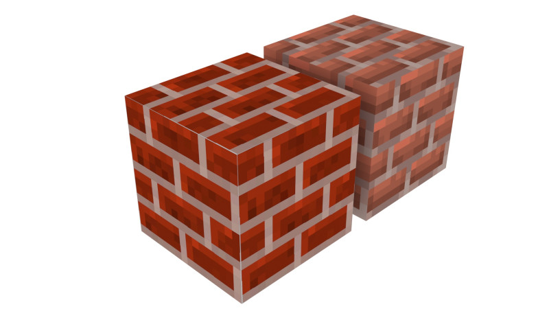 Minecraft Bricks Modelo 3D .c4d .max .obj .3ds .fbx .stl .blend