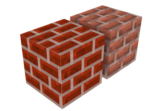 Minecraft Bricks 3D Модель