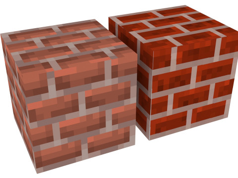Minecraft Bricks Modelo 3D