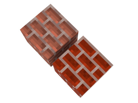 Minecraft Bricks Modelo 3D