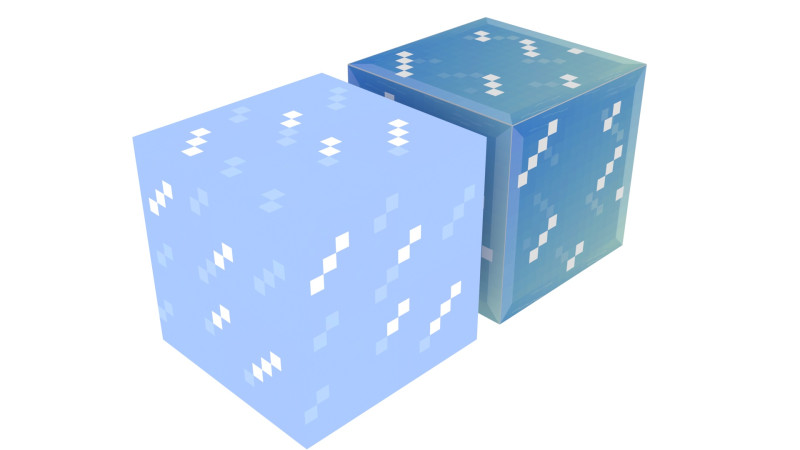 Minecraft Ice Blocks Modèle 3D .c4d .max .obj .3ds .fbx .stl .blend