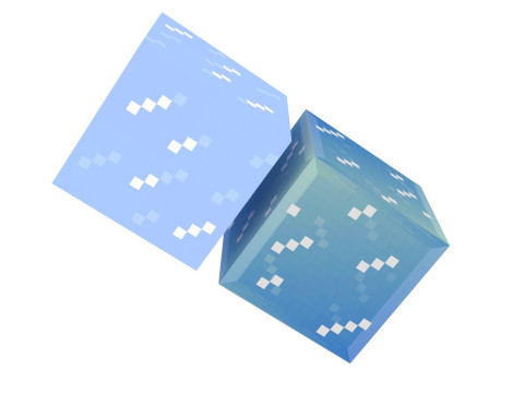 Minecraft Ice Blocks Modèle 3D