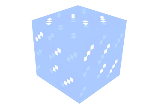 Minecraft Ice Blocks Modèle 3D