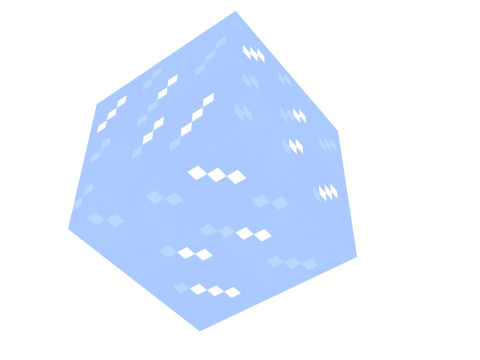 Minecraft Ice Blocks Modèle 3D