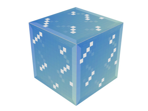 Minecraft Ice Blocks Modèle 3D