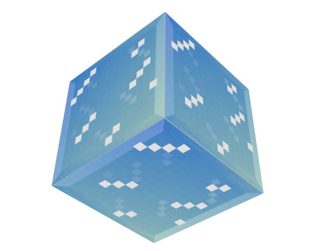 Minecraft Ice Blocks Modèle 3D