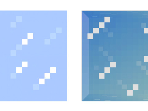 Minecraft Ice Blocks Modèle 3D
