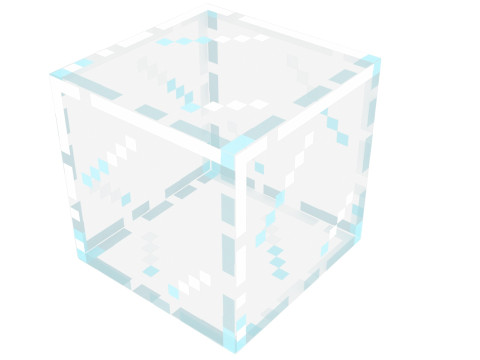 Minecraft Glass Block 3D Model