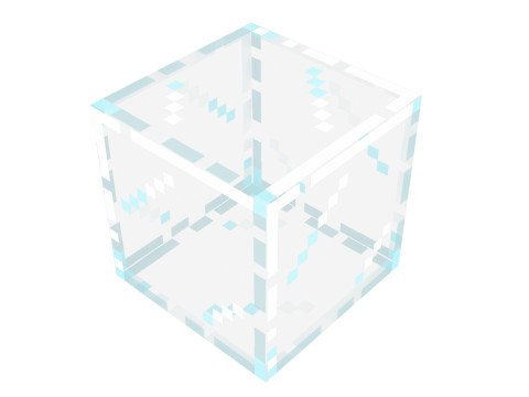 Minecraft Glass Block 3D Model