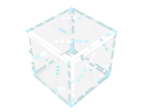 Minecraft Glass Block 3D Model