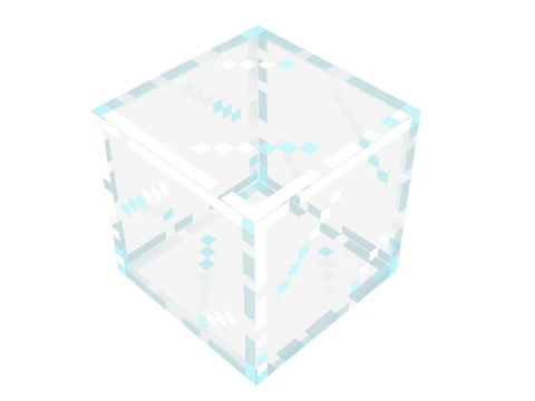 Minecraft Glass Block 3D Model