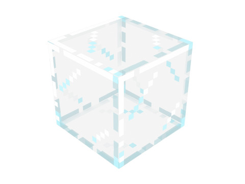 Minecraft Glass Block 3D Model