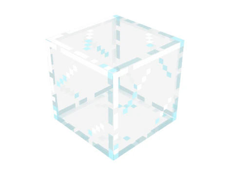 Minecraft Glass Block 3D Model