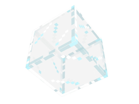 Minecraft Glass Block 3D Model
