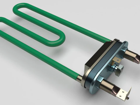 &Ccedil;amaşır Makinesi Isıtma Elemanı 3D Model