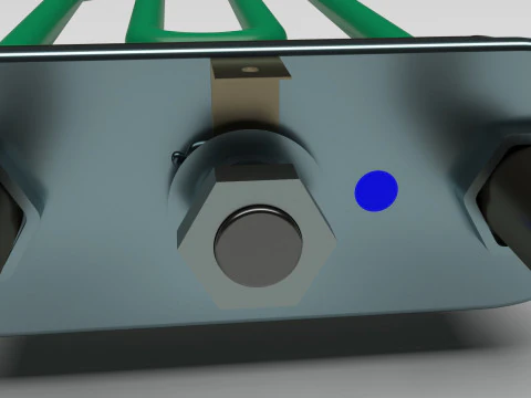 Washing Machine Heating Element 3D Model