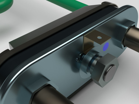 Washing Machine Heating Element 3D Model