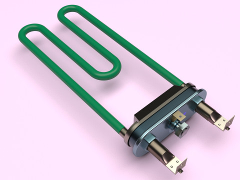 Washing Machine Heating Element 3D Model