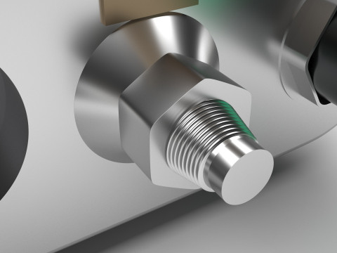 Washing Machine Heating Element Modelo 3D
