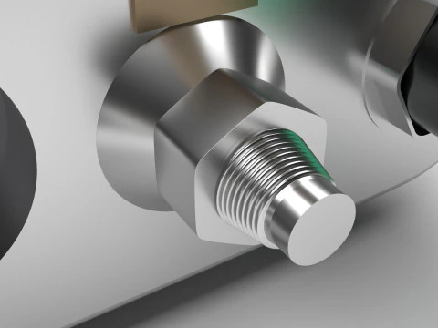Washing Machine Heating Element 3D Model