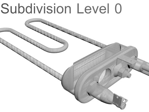 Washing Machine Heating Element Modelo 3D