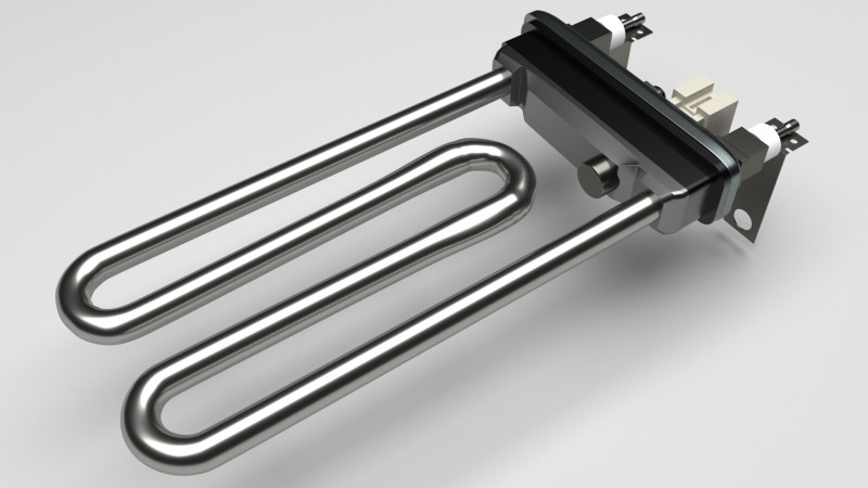 Washing Machine Heating Element Model 3D .c4d .max .obj .3ds .fbx .stl .blend