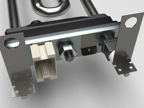 Washing Machine Heating Element 3D Model