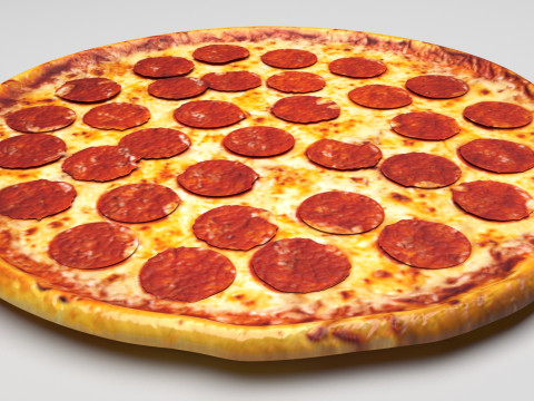 Pepperoni Pizza 3D Model