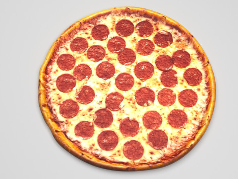 Pepperoni Pizza 3D Model