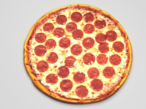 페퍼로니 피자 3D 모델