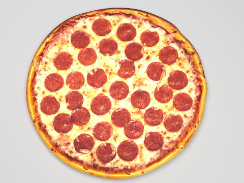 Pepperoni Pizza 3D Model