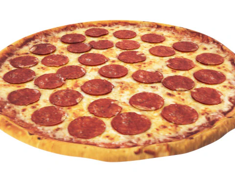 페퍼로니 피자 3D 모델