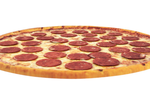 Pepperoni Pizza 3D Model