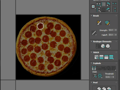 페퍼로니 피자 3D 모델
