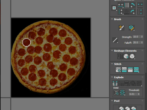 페퍼로니 피자 3D 모델