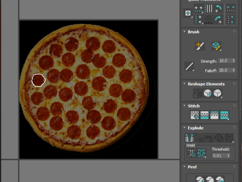 Pepperoni Pizza 3D Model