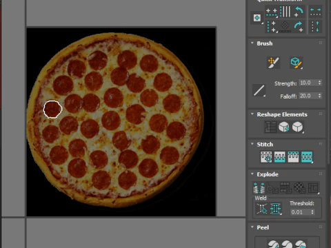 페퍼로니 피자 3D 모델